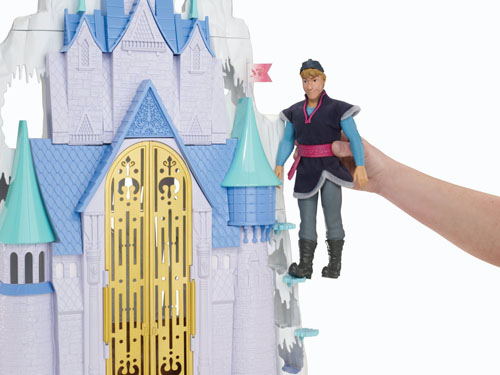 frozen castle with dolls