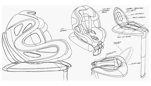 BabyArk - Child Car Seat by Frank Stephenson