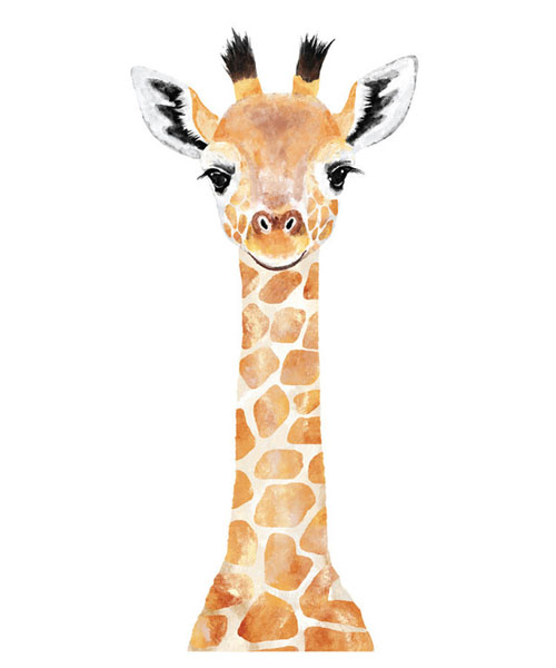 Baby Giraffe by Cass Loh - Animal Arts for Baby Nursery