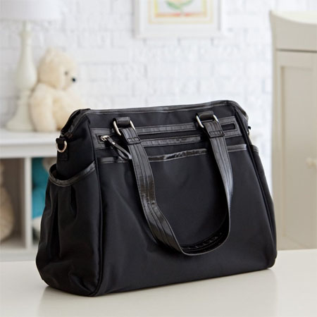 black studio diaper tote