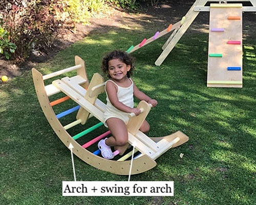 Climbing Arch and Swing In One by HomeforDreams