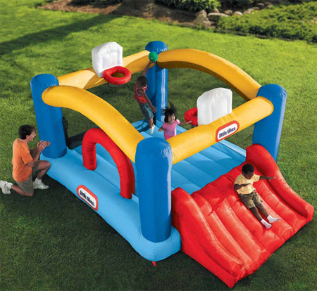 Little tikes sports n cheap slide bouncer