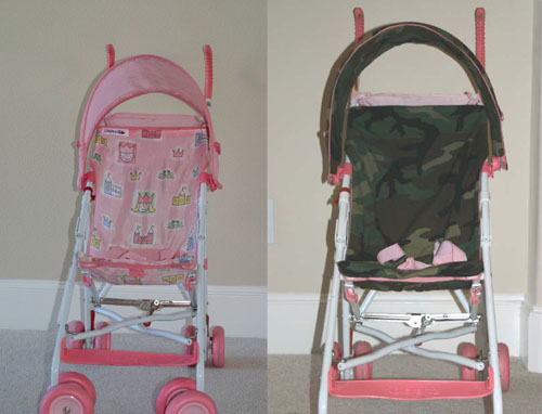 Customized Kids Strollers - Camouflage Stroller and Carseat Cover