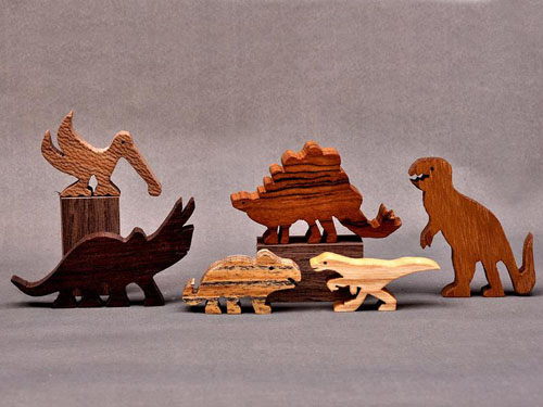 Dinosaur Animal Wooden Block Play Set