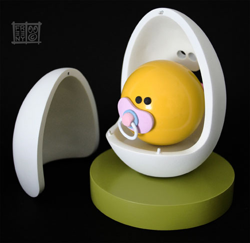 Egg Head & Baby Yolkel by Jason Freeny