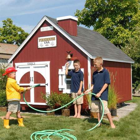 firehouse wood playhouse