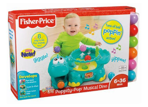 Fisher-Price Go Baby Go Poppity Pop Musical Dino