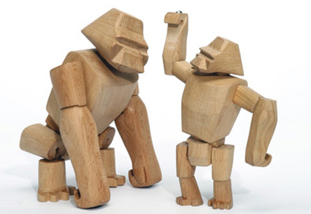 Gorilla Hanno Jr. Wooden Gorilla with Flexible Joints