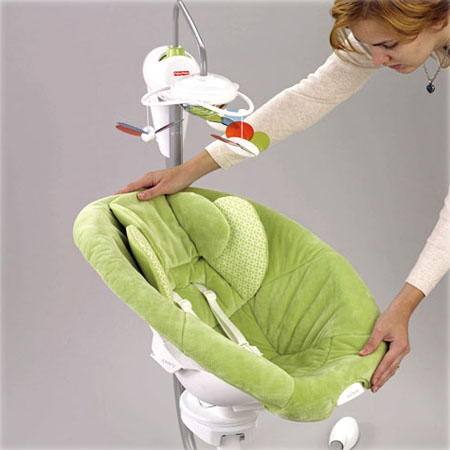  Infant Baby I Glide 4 Way Cradle Swing N Glider Plug in Swing