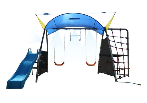 IronKids Challenge 300 Refreshing Mist Swing Set Can Be An Addicted Mini Playground for Kids