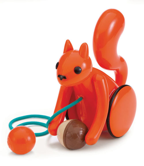 PLASTICA Nutty Squirrel Pull Toy