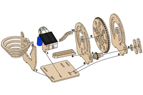 Solarbotics Perpetual Motion Marble Kit