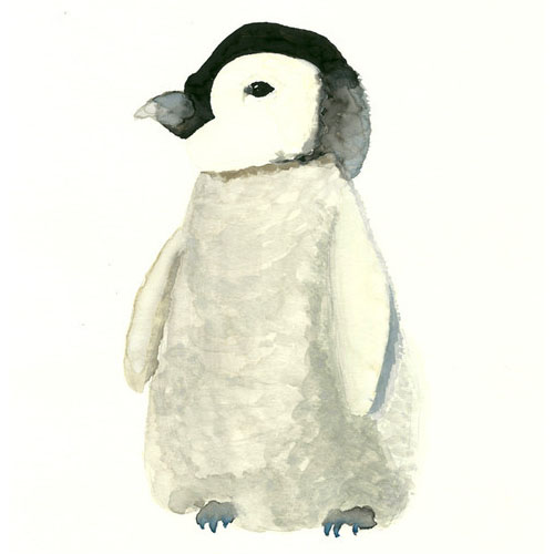 The Cold Fuzzies (Penguin) by Lizzie Bowman - Animal Arts for Baby Nursery