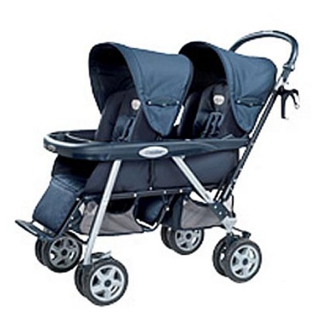 midnight double stroller